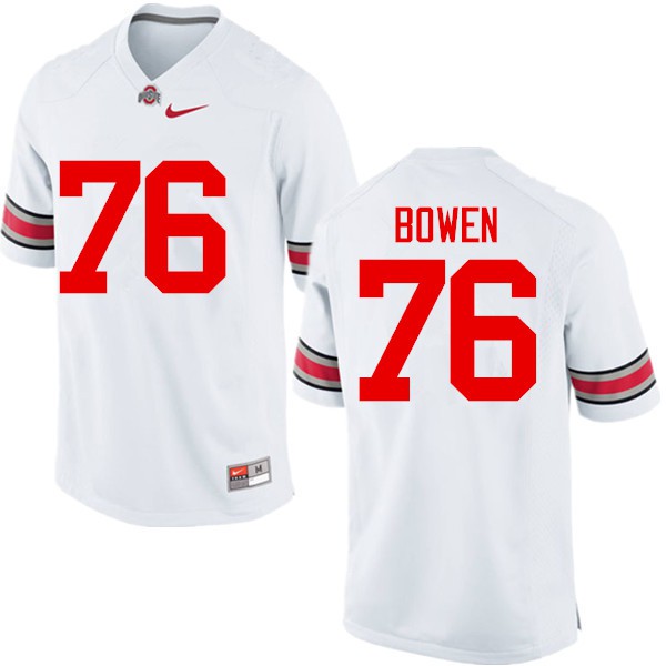 Ohio State Buckeyes #76 Branden Bowen Men NCAA Jersey White
